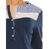 T-Shirt “Primula“ Luis Trenker blue